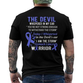 I Am The Storm Stomach Cancer Warrior Men's Crewneck Short Sleeve Back Print T-shirt | Mazezy