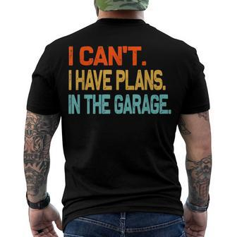 Ill Be In The Garage Dad Work Repair Car Mechanic Men's T-shirt Back Print - Seseable