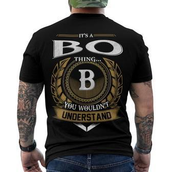 Its A Bo Thing You Wouldnt Understand Name Men's T-shirt Back Print - Seseable