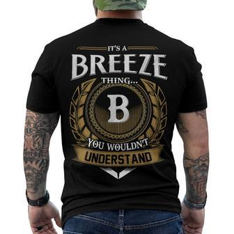 Its A Breeze Thing You Wouldnt Understand Name Men's T-shirt Back Print - Seseable