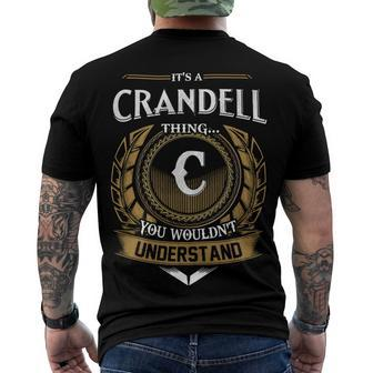 Its A Crandell Thing You Wouldnt Understand Name Men's T-shirt Back Print - Seseable