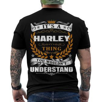 Its A Harley Thing You Wouldnt Understand T Shirt Harley Shirt Name Harley Men's T-Shirt Back Print - Seseable
