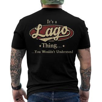 Its A Lago Thing You Wouldnt Understand Lago Men's T-Shirt Back Print - Seseable