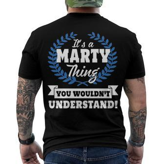 Its A Marty Thing You Wouldnt Understand T Shirt Marty Shirt Name Marty A Men's T-Shirt Back Print - Seseable