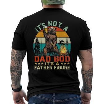 Its Not A Dad Bod Its A Father Figure Bear Vintage Men's Back Print T-shirt | Mazezy AU