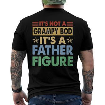 Mens Its Not A Grampy Bod Its A Father Figure Fathers Day Men's Back Print T-shirt | Mazezy AU