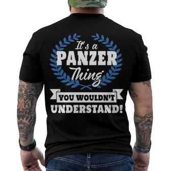 Its A Panzer Thing You Wouldnt Understand T Shirt Panzer Shirt Name Panzer A Men's T-Shirt Back Print - Seseable