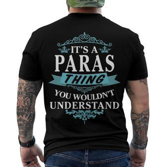 Its A Paras Thing You Wouldnt Understand T Shirt Paras Shirt Name Paras Men's T-Shirt Back Print - Seseable