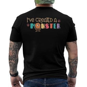 Ive Created A Monster Matching Parent Child Men's Back Print T-shirt | Mazezy
