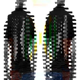 Jamaica Usa Flag 4Th Of July Patriots American Jamaican Flag Men's T-shirt Back Print - Seseable