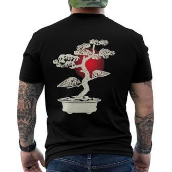 Japanese Culture Zen Buddhist Bonsai Lover Bonsai Tree Men's Back Print T-shirt | Mazezy