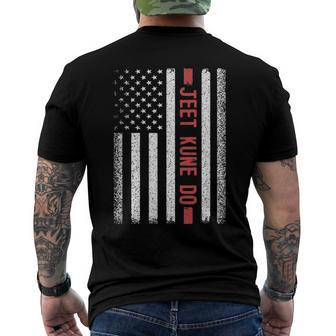 Jeet Kune Do American Flag 4Th Of July  Men's Crewneck Short Sleeve Back Print T-shirt