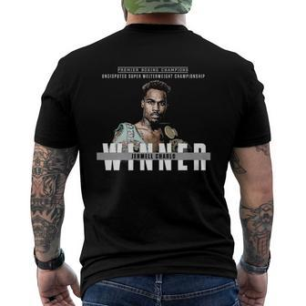 Jermell Charlo Ko Brian Castano Premier Boxing Champions Men's Back Print T-shirt | Mazezy