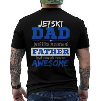 Jetski Dad Fathers Day Sport Lover Men's Back Print T-shirt | Mazezy