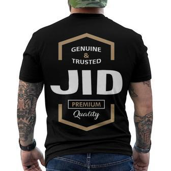 Jid Grandpa Genuine Trusted Jid Premium Quality Men's T-Shirt Back Print - Seseable