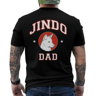 Jindo Dad Fathers Day Men's Back Print T-shirt | Mazezy