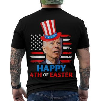 Joe Biden Happy 4Th Of Easter Confused 4Th Of July Men's T-shirt Back Print - Seseable