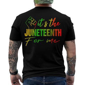 Junenth Its The Junenth For Me Junenth 1865 Men's Back Print T-shirt | Mazezy