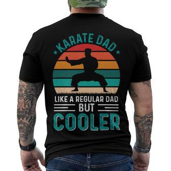 Karate Dad Like Regular Dad Only Cooler Fathers Day Gift Men's Crewneck Short Sleeve Back Print T-shirt - Monsterry