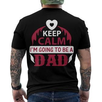Keep Clam Papa T-Shirt Fathers Day Gift Men's Crewneck Short Sleeve Back Print T-shirt - Monsterry CA