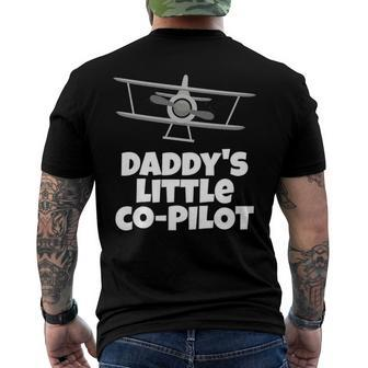 Kids Daddys Little Co Pilot Kids Airplane Men's Back Print T-shirt | Mazezy