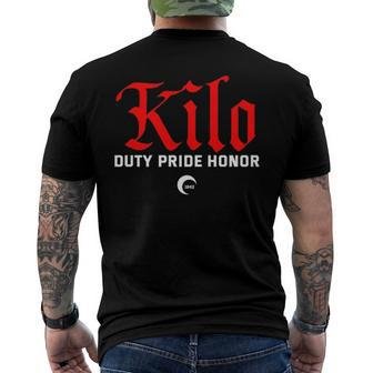 Kilo Class Of 2022 Duty Pride Honor With Skeleton On Back Men's Back Print T-shirt | Mazezy