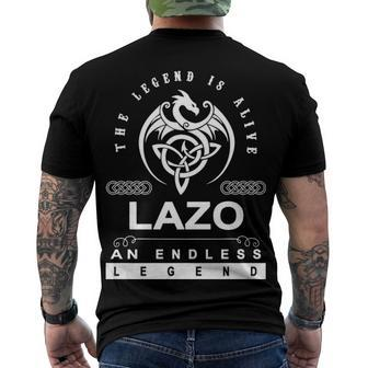 Lazo Name Lazo An Enless Legend Men's T-Shirt Back Print - Seseable