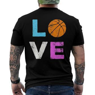 Love Basketball American Team Fan Men's Back Print T-shirt | Mazezy