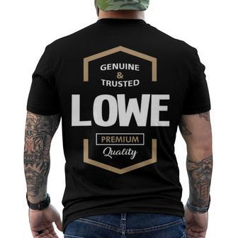 Lowe Name Lowe Premium Quality Men's T-Shirt Back Print - Seseable