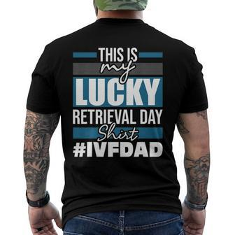 Mens Lucky Retrieval Day - Embryo Transfer Ivf Pregnancy Men's Back Print T-shirt | Mazezy
