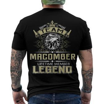 Macomber Name Team Macomber Lifetime Member Legend Men's T-Shirt Back Print - Seseable