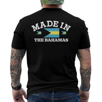 Made In The Bahamas Bahamian Flag Men's Crewneck Short Sleeve Back Print T-shirt | Mazezy