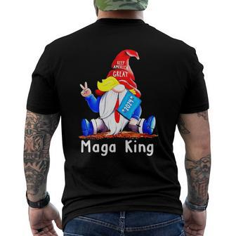 Maga King Ultra Maga Proud Keep America Great 2024 Gnome Men's Back Print T-shirt | Mazezy