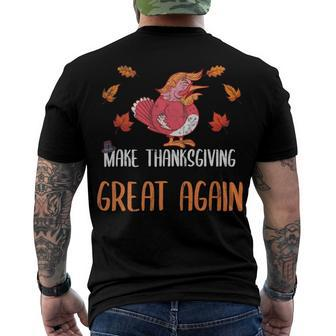 Make Thanksgiving Great Again Funny 5 Shirt Men's Crewneck Short Sleeve Back Print T-shirt | Favorety UK