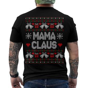 Mama Claus Christmas Ugly Sweater Men's Crewneck Short Sleeve Back Print T-shirt | Favorety CA