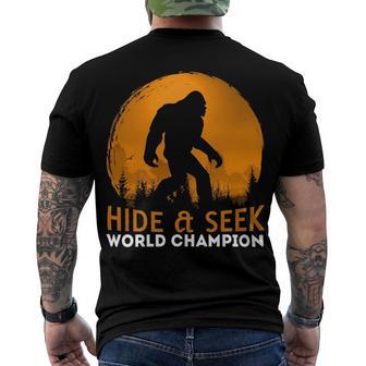 Market Trendz Bigfoot Hide And Seek Champion 405 Trending Shirt Men's Crewneck Short Sleeve Back Print T-shirt | Favorety DE