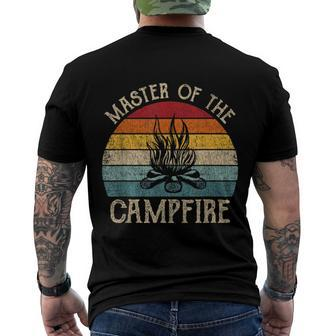Master Of The Campfire Camping Retro Camper Men's Crewneck Short Sleeve Back Print T-shirt - Monsterry DE