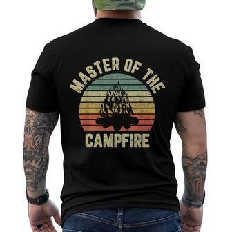 Master Of The Campfire Camping Vintage Camper Men's Crewneck Short Sleeve Back Print T-shirt - Monsterry DE