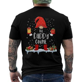 Matching Family The Daddy Gnomes Christmas Men's Back Print T-shirt | Mazezy
