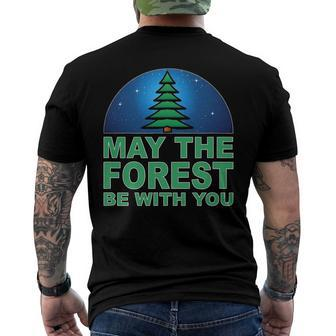 May The Forest Be With You - Nature Lover Men's Back Print T-shirt | Mazezy