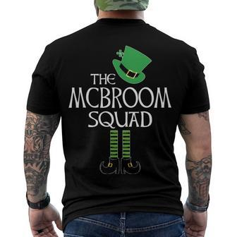 Mcbroom Name The Mcbroom Squad Leprechaun Men's T-Shirt Back Print - Seseable