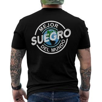 Mens Mejor Suegro Del Mundo Spanish Father In Law Fathers Day Men's Back Print T-shirt | Mazezy