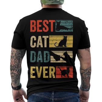 Mens Best Cat Dad Ever Funny Fathers Day Gifts 461 Trending Shirt Men's Crewneck Short Sleeve Back Print T-shirt | Favorety UK