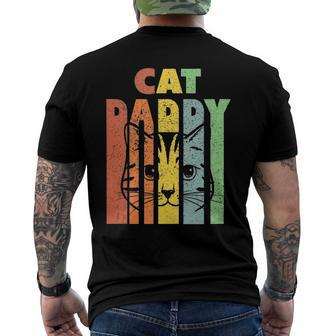 Mens Cat Daddy The Catfather Cat Daddy Men's Crewneck Short Sleeve Back Print T-shirt | Mazezy
