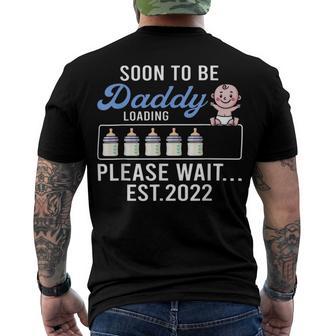 Mens New Dad Shirt Funny Pregnancy Announcement Soon To Be Daddy 277 Trending Shir Men's Crewneck Short Sleeve Back Print T-shirt | Favorety AU