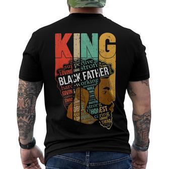 Mens Strong Black King Juneteeth African American Father Day 23 Shirt Men's Crewneck Short Sleeve Back Print T-shirt | Favorety DE