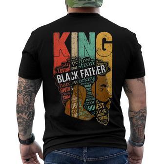 Mens Strong Black King Juneteeth African American Father Day 31 Shirt Men's Crewneck Short Sleeve Back Print T-shirt | Favorety CA