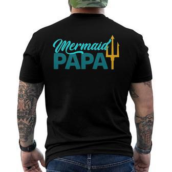 Mermaid Papa Mermaid Security Party Mens Men's Back Print T-shirt | Mazezy CA