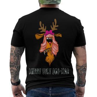 Merry Ugly Dog - Mas Men's Crewneck Short Sleeve Back Print T-shirt | Favorety