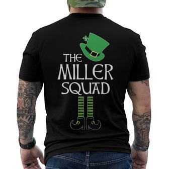 Miller Name The Miller Squad Leprechaun Men's T-Shirt Back Print - Seseable